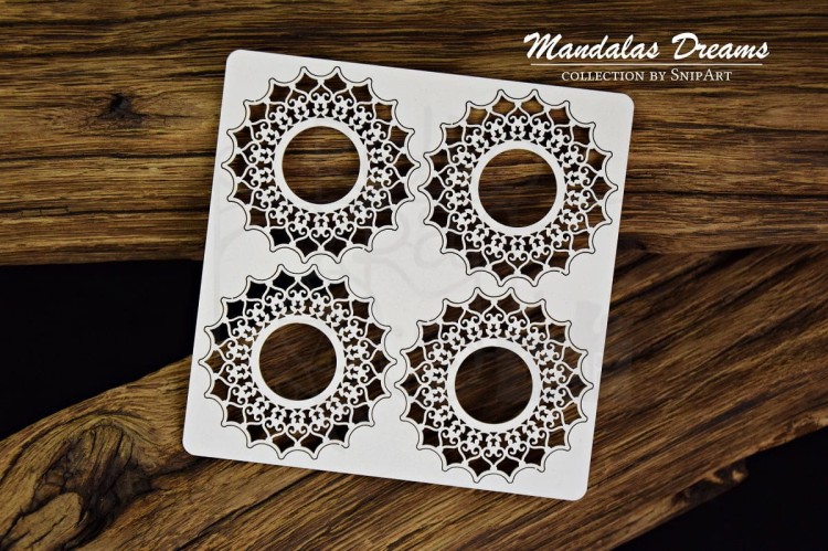 Tekturka Mandalas Dreams - Mini Rozetki 2 - 4 sztuki 31429 Snipart