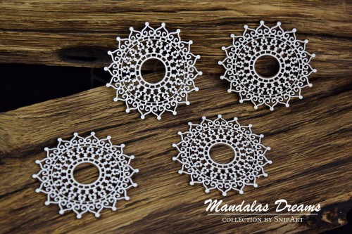Tekturka Mandalas Dreams - Mini Rozetki 1 - 4 sztuki 31430 Snipart