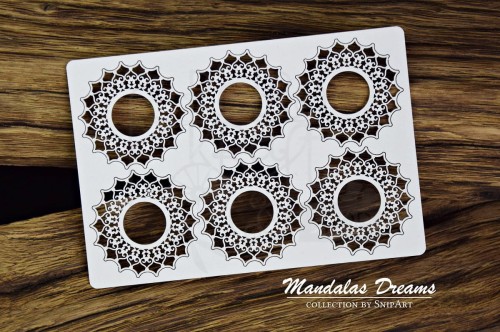 Tekturka Mandalas Dreams - Mini Rozetki 2 - 6 sztuk 31433 Snipart