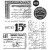 Stempel gumowy kauczukowy Etcetera CMS 302 Tim Holtz Stampers Anonymous