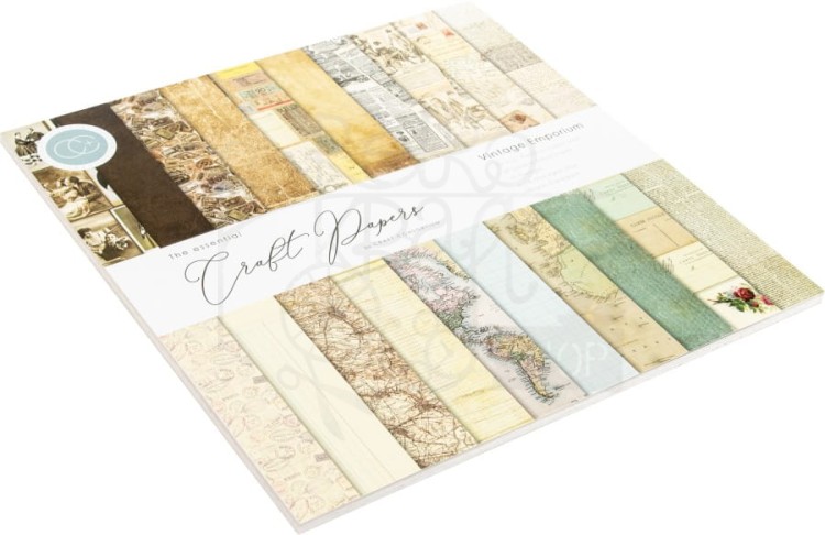 Zestaw papierów 30x30 Vintage Emporium 30szt CCPAD004 Craft Consortium