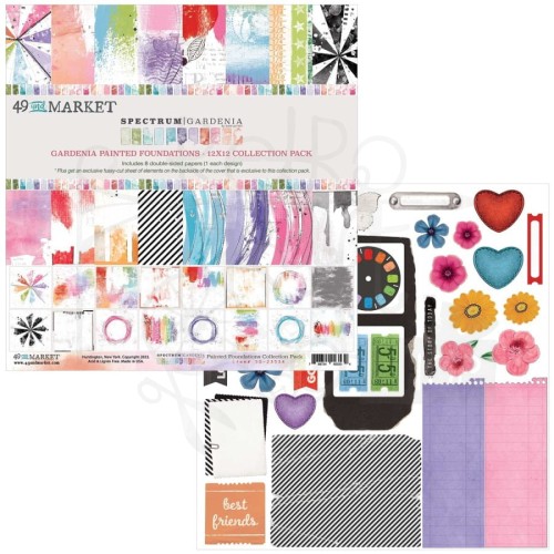 Zestaw papierów 30x30 Spectrum Gardenia Painted Foundations SG23534 49 And Market