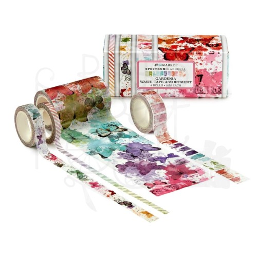Zestaw taśm washi tape Spectrum Gardenia SG41008 49 And Market