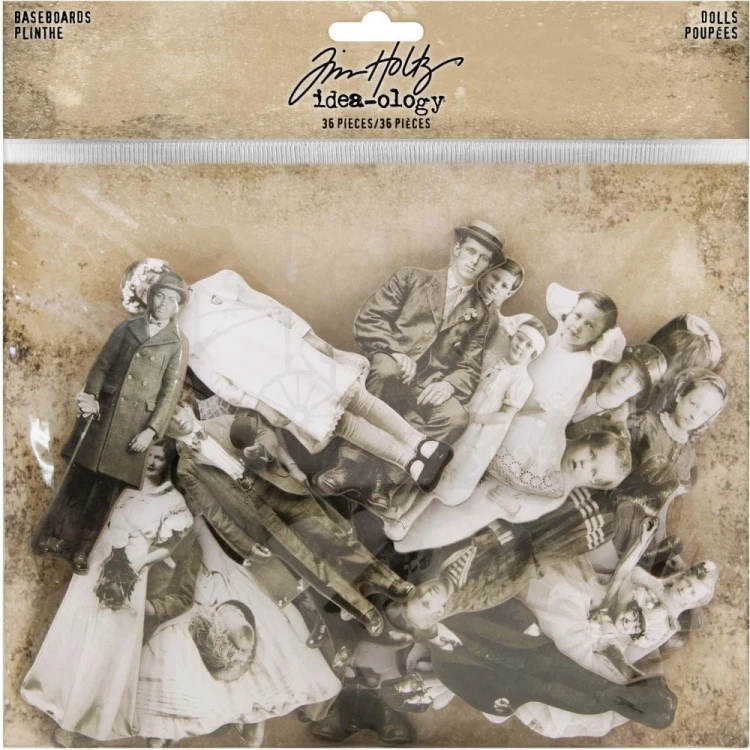 Portrety vintage Baseboard Dolls TH93796 Tim Holtz