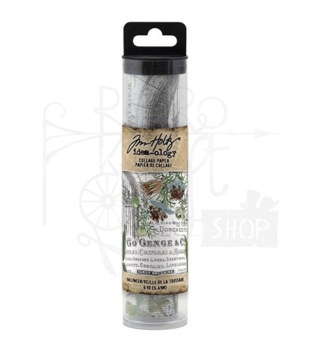 Idea-Ology Collage Paper Halloween 15cmx5.5m TH94254 Tim Holtz