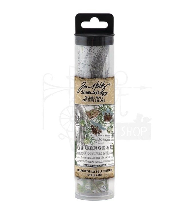 Idea-Ology Collage Paper Halloween 15cmx5.5m TH94254 Tim Holtz