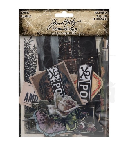 Ozdoby papierowe Idea-Ology Layers Halloween 32szt TH94264 Tim Holtz