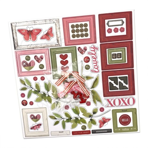 Zestaw ozdób 30x30 ARToptions Rouge Ultimate Page Kit AOR39357 49 And Market