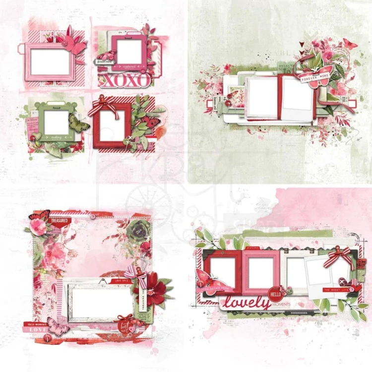 Zestaw ozdób 30x30 ARToptions Rouge Ultimate Page Kit AOR39357 49 And Market