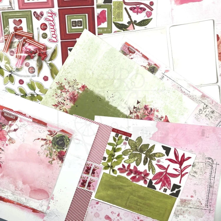 Zestaw ozdób 30x30 ARToptions Rouge Ultimate Page Kit AOR39357 49 And Market