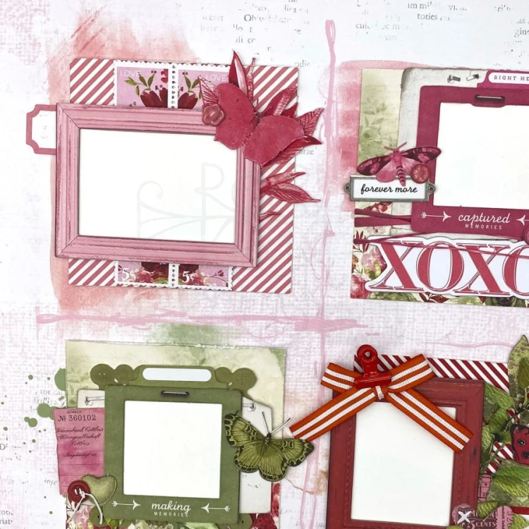 Zestaw ozdób 30x30 ARToptions Rouge Ultimate Page Kit AOR39357 49 And Market