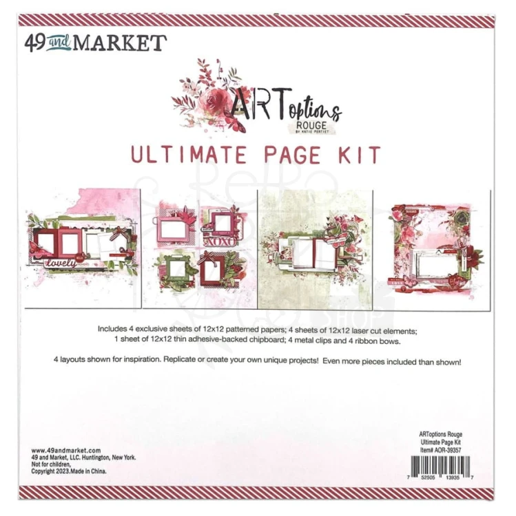 Zestaw ozdób 30x30 ARToptions Rouge Ultimate Page Kit AOR39357 49 And Market