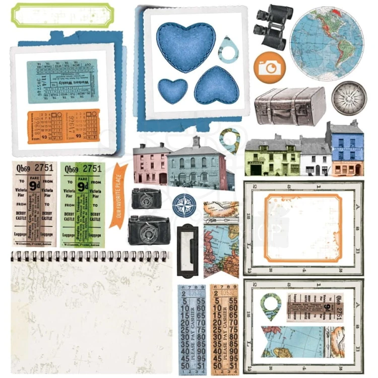 Zestaw papierów 30x30 Vintage Artistry Everywhere VAE40605 49 And Market