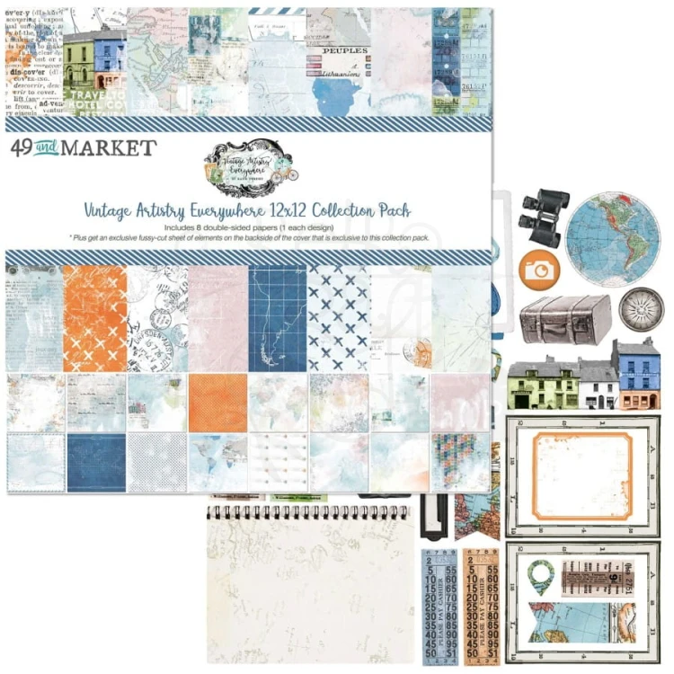 Zestaw papierów 30x30 Vintage Artistry Everywhere VAE40605 49 And Market