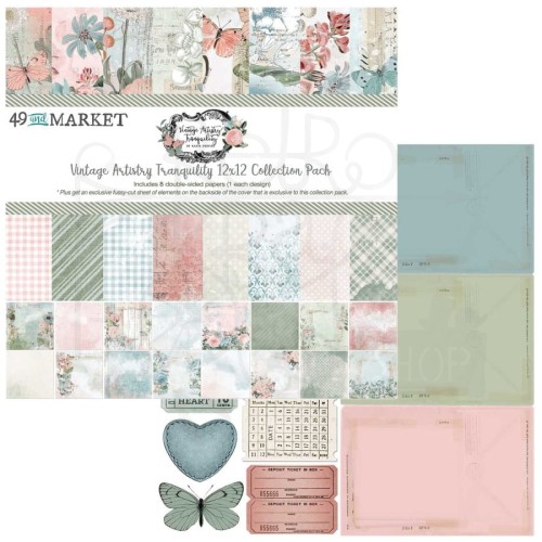 Zestaw papierów 30x30 Vintage Artistry Tranquility VAT39623 49 And Market