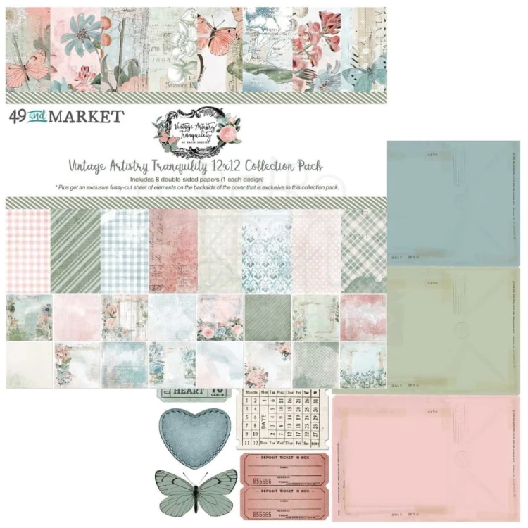 Zestaw papierów 30x30 Vintage Artistry Tranquility VAT39623 49 And Market