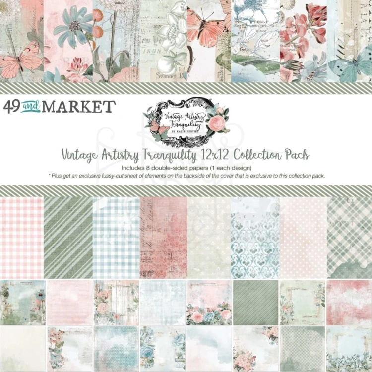 Zestaw papierów 30x30 Vintage Artistry Tranquility VAT39623 49 And Market