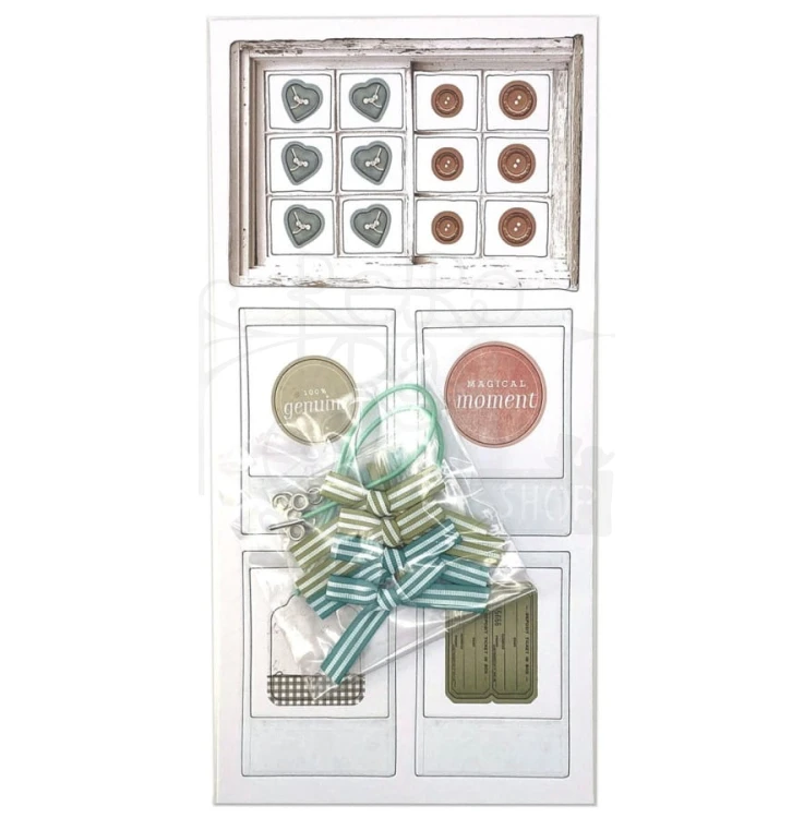 Zestaw ozdób Vintage Artistry Tranquility Cluster Kit VAT39708 49 And Market