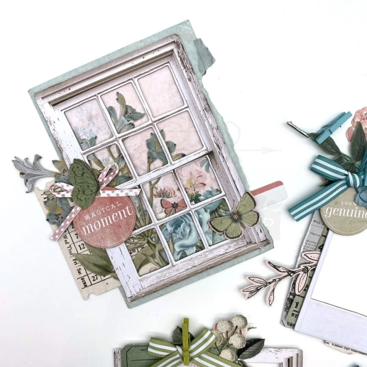Zestaw ozdób Vintage Artistry Tranquility Cluster Kit VAT39708 49 And Market