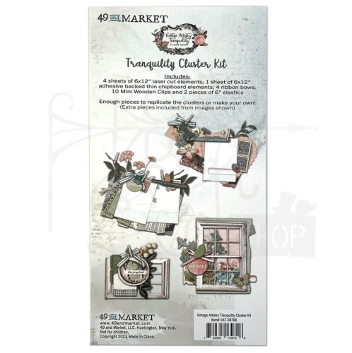 Zestaw ozdób Vintage Artistry Tranquility Cluster Kit VAT39708 49 And Market