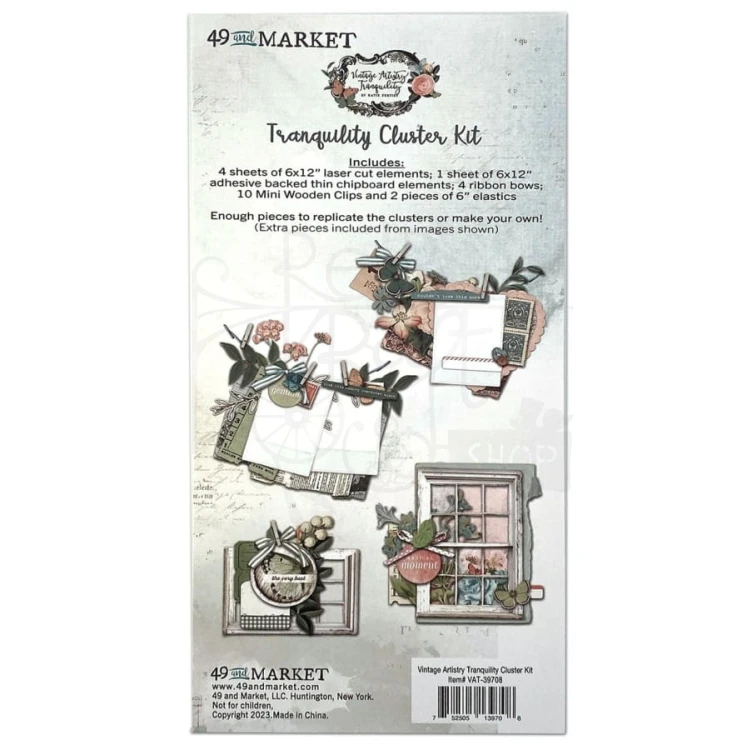 Zestaw ozdób Vintage Artistry Tranquility Cluster Kit VAT39708 49 And Market