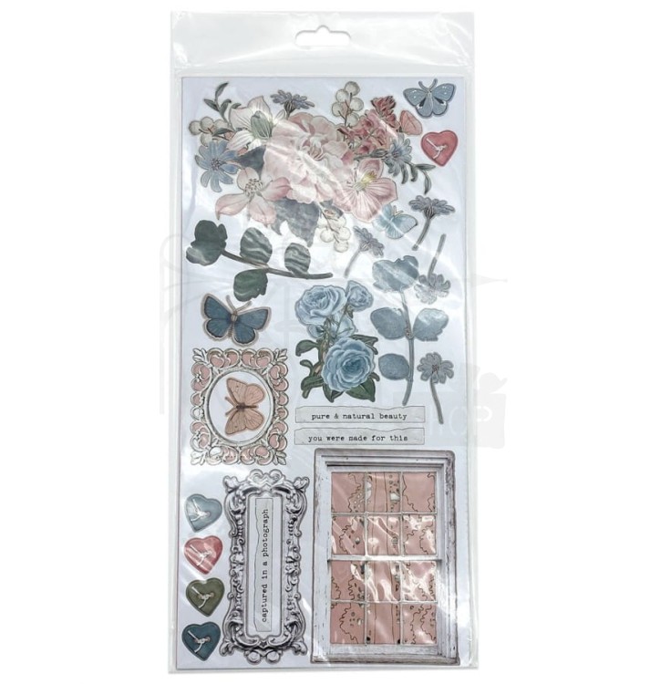 Zestaw Die cuts Vintage Artistry Tranquility Elements 94 elementy VAT39715 49 And Market
