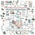 Zestaw Die cuts Vintage Artistry Tranquility Elements 94 elementy VAT39715 49 And Market