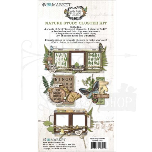 Zestaw Cluster Kit Vintage Artistry Nature Study NS23152 49 And Market