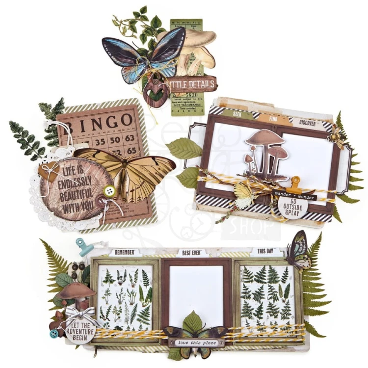 Zestaw Cluster Kit Vintage Artistry Nature Study NS23152 49 And Market