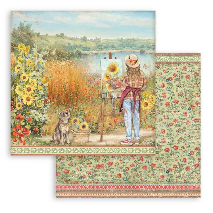 Zestaw papierów 20x20 Sunflower Art SBBS83 Stamperia