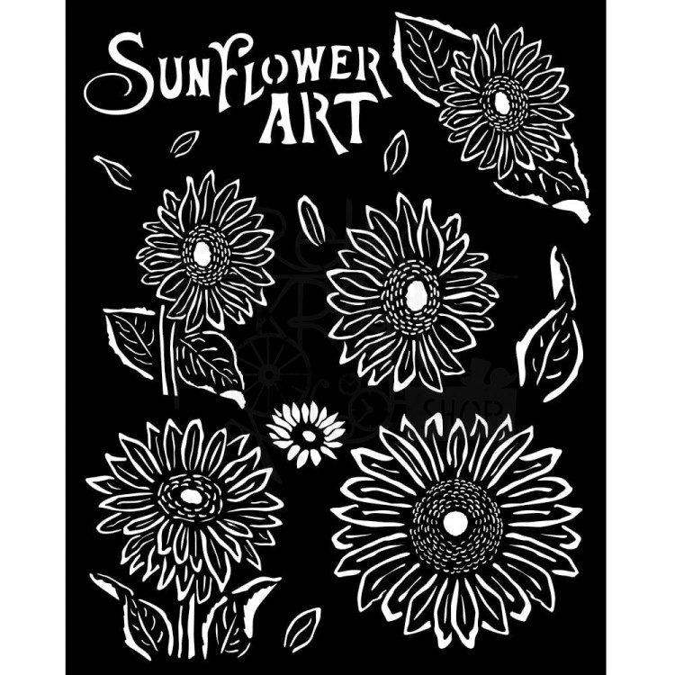 Szablon maska 20x25cm Sunflower Art Sunflowers Słoneczniki KSTD136 Stamperia