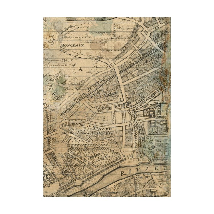 Papier ryżowy A6 Around The World Background - zestaw 8szt DFSAK6005 Stamperia