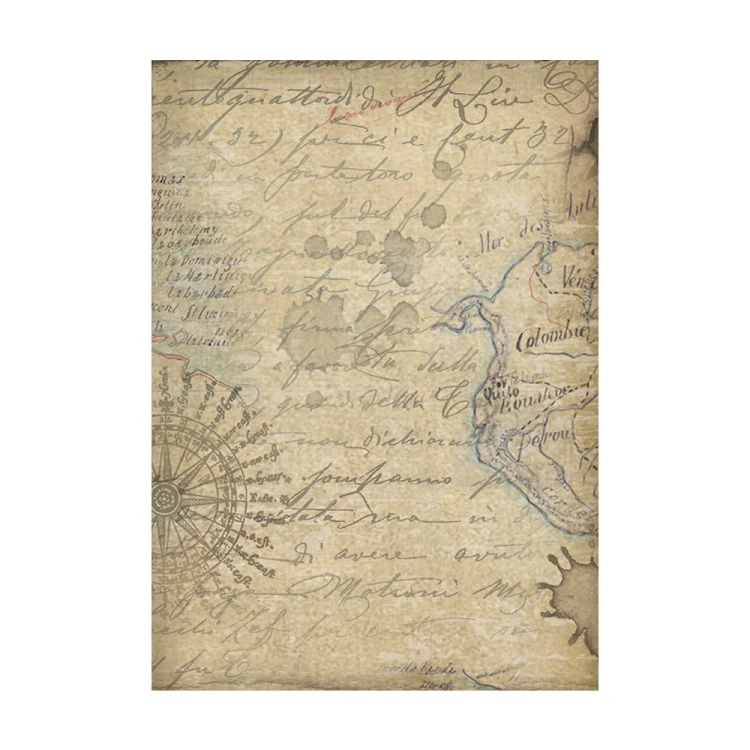 Papier ryżowy A6 Around The World Background - zestaw 8szt DFSAK6005 Stamperia
