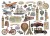 Ozdoby kształty tekturowe Die Cuts Around The World DFLDC78 Stamperia