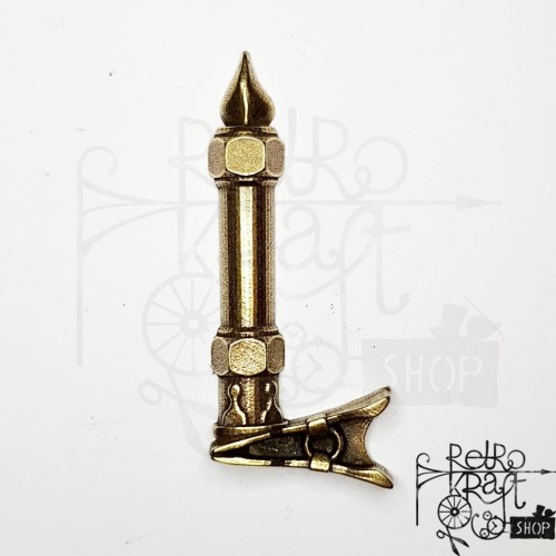 Ozdoba metalowa Świeczka choinkowa Christmas tree candle 1 Mitform