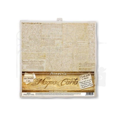 Papier czerpany 30x30 Antyczne pismo DFMC20 Stamperia