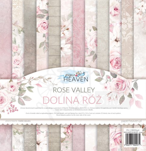 Zestaw papierów 30x30 Dolina róż Paper Heaven