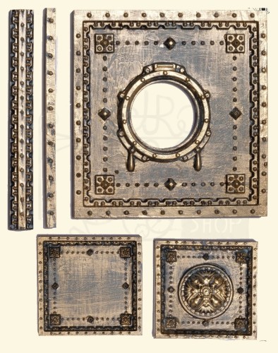 Foremka silikonowa 20x13 Tło Steampunk LBMF090 LaBlanche