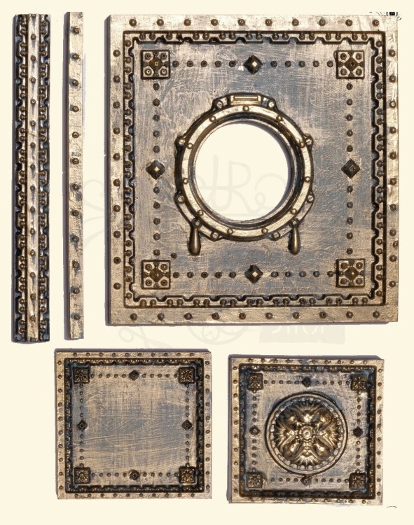 Foremka silikonowa 20x13 Tło Steampunk LBMF090 LaBlanche