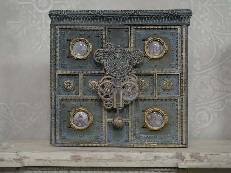 Foremka silikonowa 20x13 Tło Steampunk LBMF090 LaBlanche