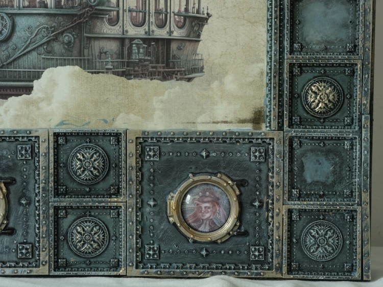 Foremka silikonowa 20x13 Tło Steampunk LBMF090 LaBlanche