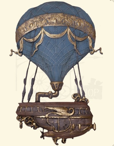 Foremka silikonowa 20x13 Steampunkowy balon LBMF091 LaBlanche