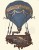 Foremka silikonowa 20x13 Steampunkowy balon LBMF091 LaBlanche