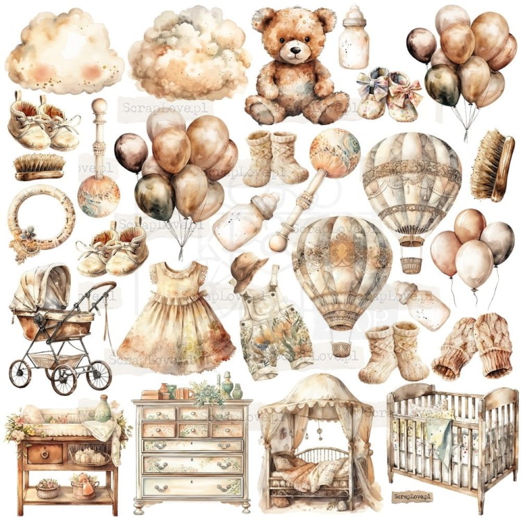 Naklejki do scrapbookingu i art journalingu Baby Boho ScrapLove