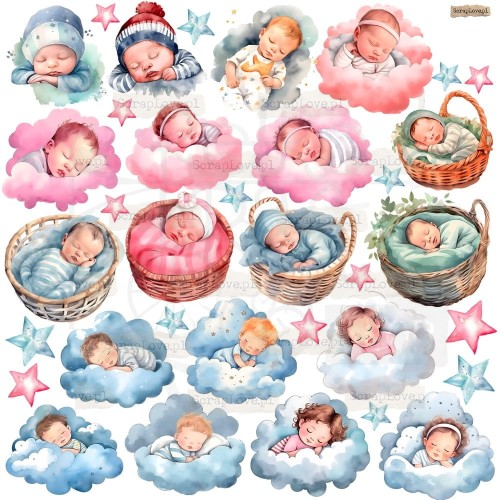 Naklejki do scrapbookingu i art journalingu Baby 2 ScrapLove