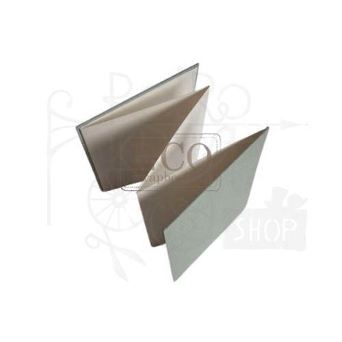 Album harmonijka 140x190mm kremowa z miętową okładką Eco Scrapbooking