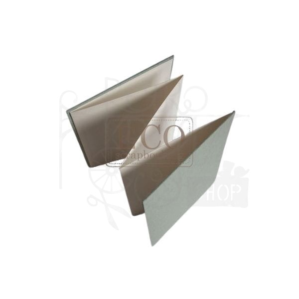 Album harmonijka 140x190mm kremowa z miętową okładką Eco Scrapbooking