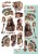Zestaw papierów 15x30 elementy do wycinania Dreamcatcher Wild West AA-DC-11 Alchemy of Art