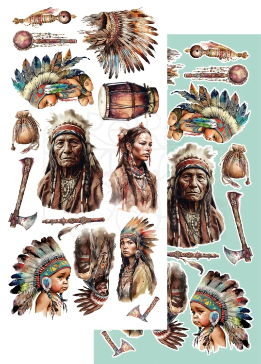 Zestaw papierów 15x30 elementy do wycinania Dreamcatcher Wild West AA-DC-11 Alchemy of Art