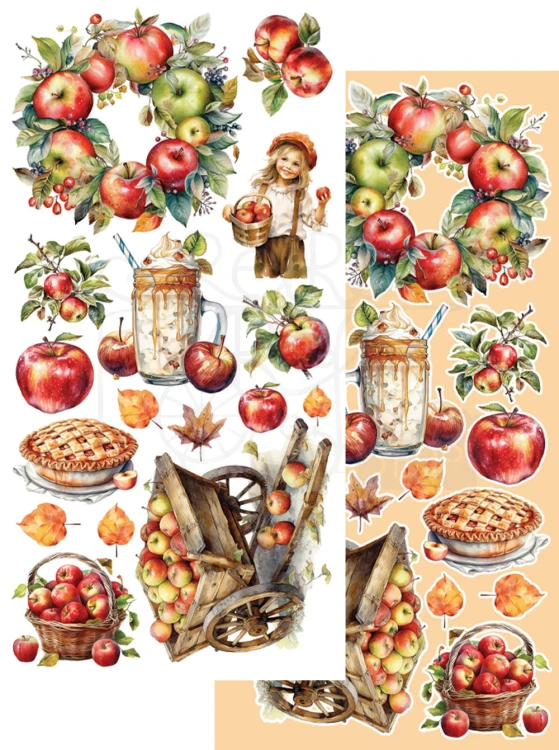 Zestaw papierów 15x30 elementy do wycinania Gold Autumn AA-GA-ZJ-10 Alchemy of Art